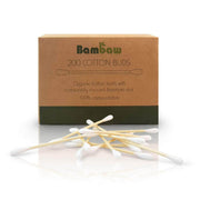 Organic cotton buds with bamboo