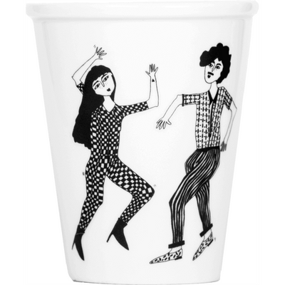HELEN B - porcelain design and fun cup - dancing couple