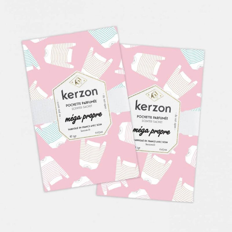KERZON - Scented pochets - méga propre - cedar and rose