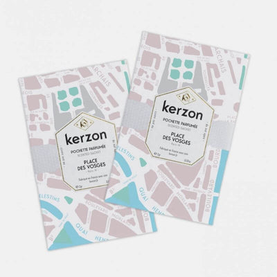 KERZON - scented sachets for laundry - Place des Vosges - rose and geranium 