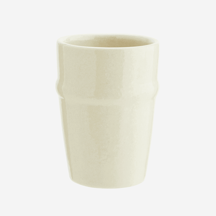 MADAM STOLTZ - stoneware mug off white - original and elegant tableware