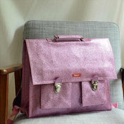 Pink glitter school satchel - Bakker Made With Love