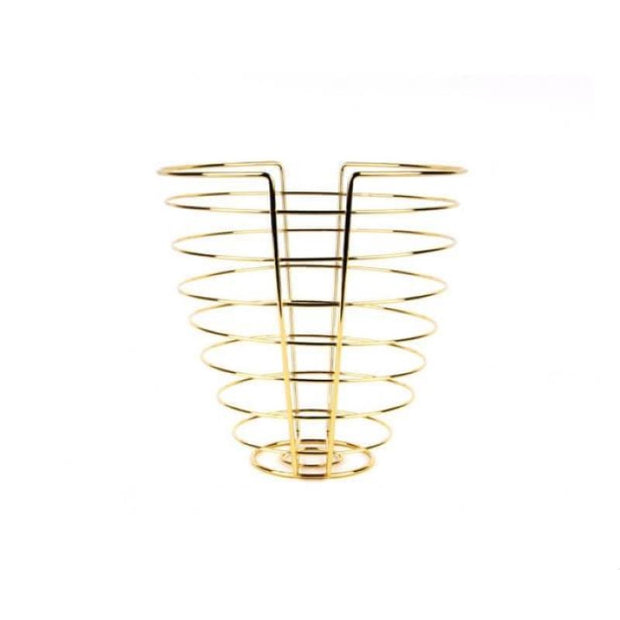 PRESENT TIME - fruit basket gold wire - linea 
