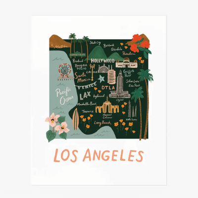 Poster - Los Angeles map