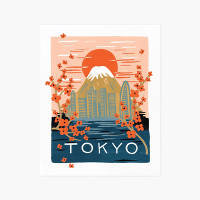 Rifle paper co - Poster - bon voyage Tokyo