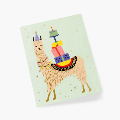 Birthday card - Llama birthday