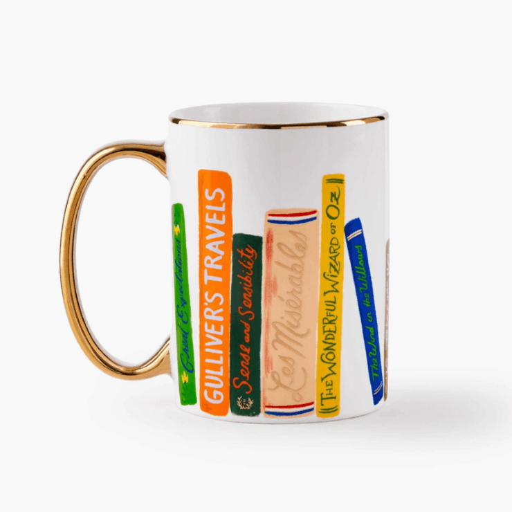Rifle Paper Co - cute and generous Porcelain Mug - book club - beautiful gift idea for book lovers