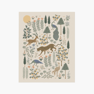 Rifle Paper Co - Beautiful Poster - Menagerie forest - wall decoration made in USA 