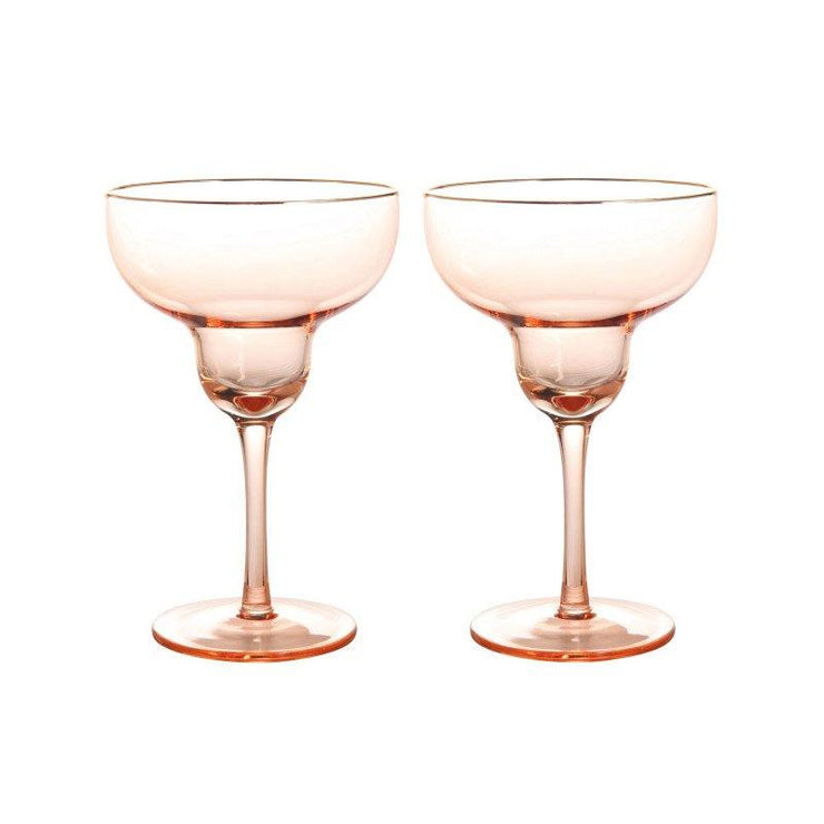 Set of two cocktail glasses - Pink