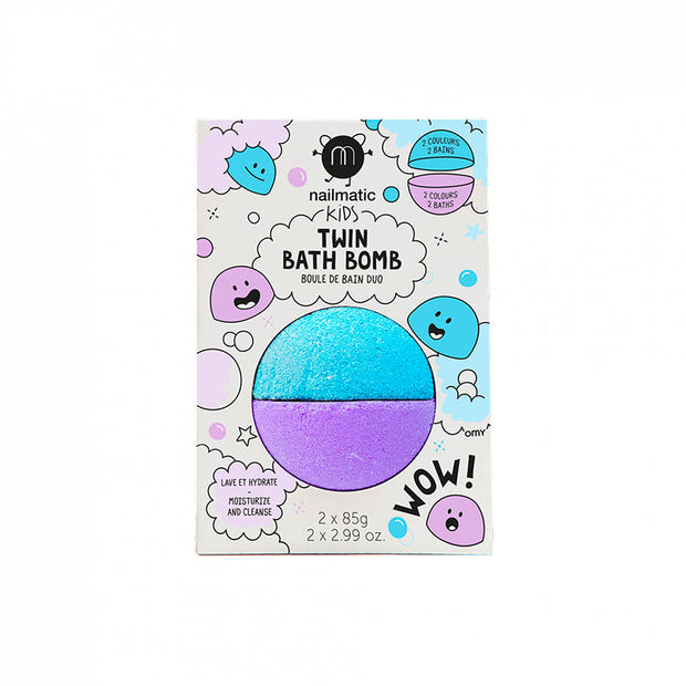 Twin bath bomb - Blue & Purple