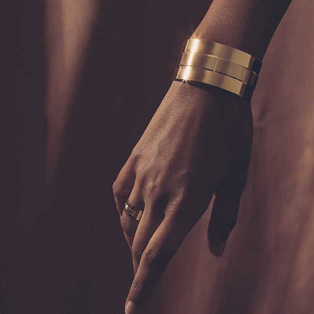 Simply Gilded Gold Bow Cuff Bracelet