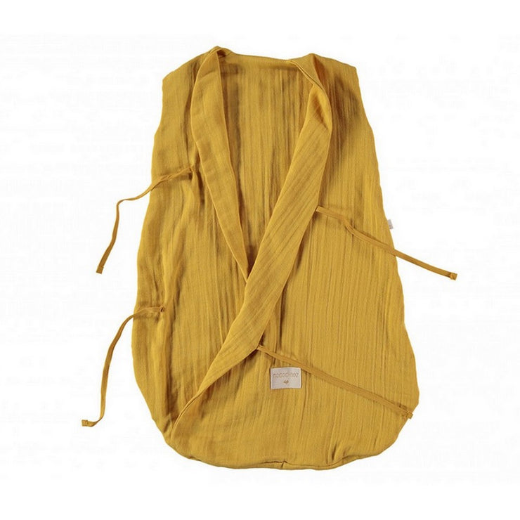 NOBODINOZ - Dreamy sleeping bag - Farniente Yellow - Organic cotton - Open