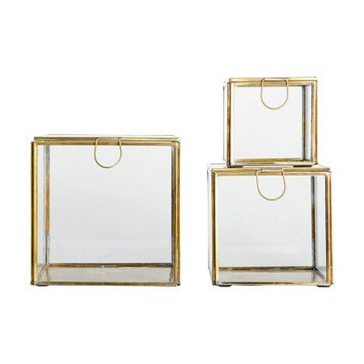 Brass and glass box