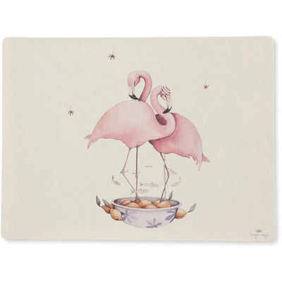 KONGES SLOJD - Silicon placemat fo kids - Flamingo