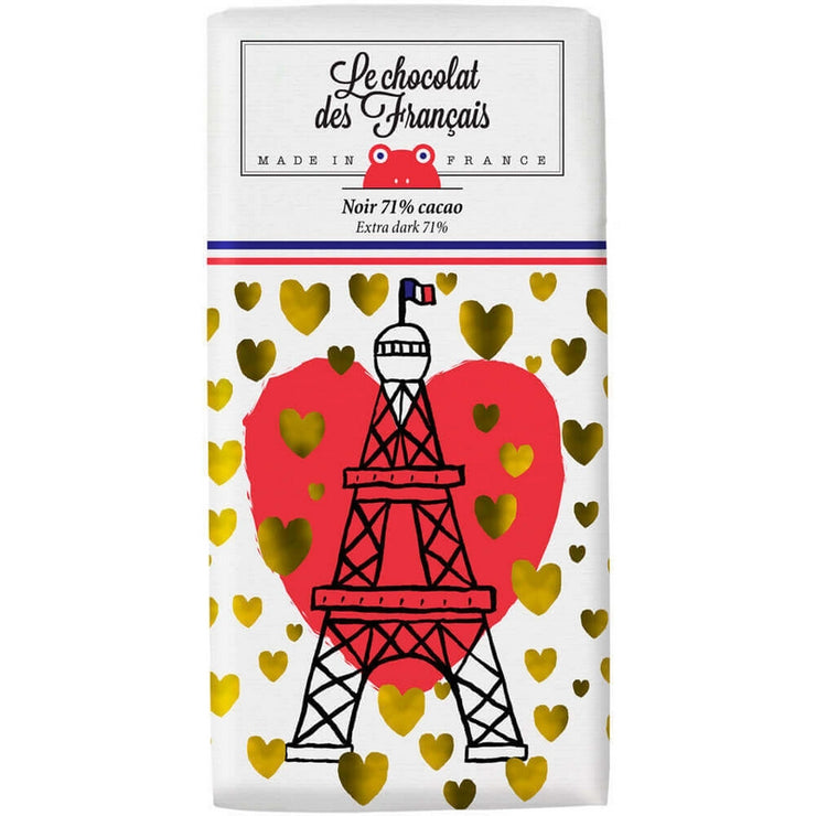 "La Tour Eiffel coeur" - 71% dark chocolate