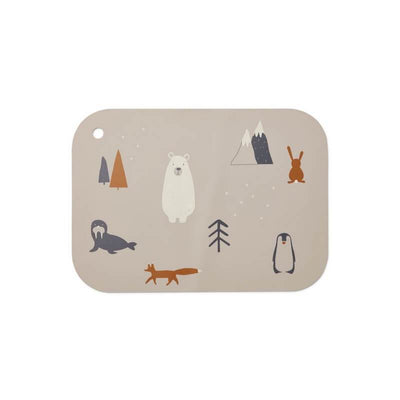 LIEWOOD - BPA free silicon placemat with polar animals print