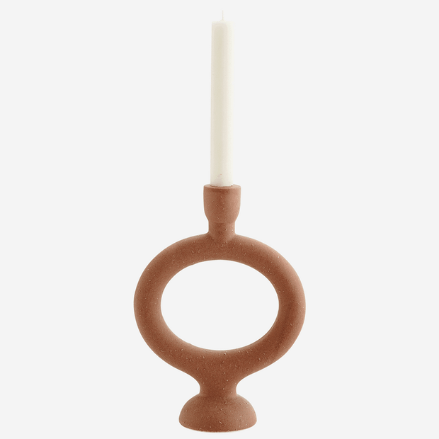 Round candleholder - Brick