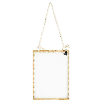 Hanging photo frame with tassel - Vertical