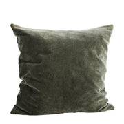 Velvet cushion cover - Moss green