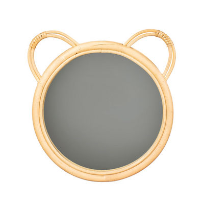 Rattan mirror - Bear