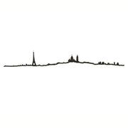 THE LINE - Paris skyline in black steel