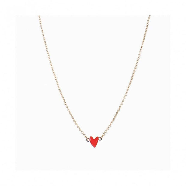 TITLEE - Heart shaped necklace Grant - Red