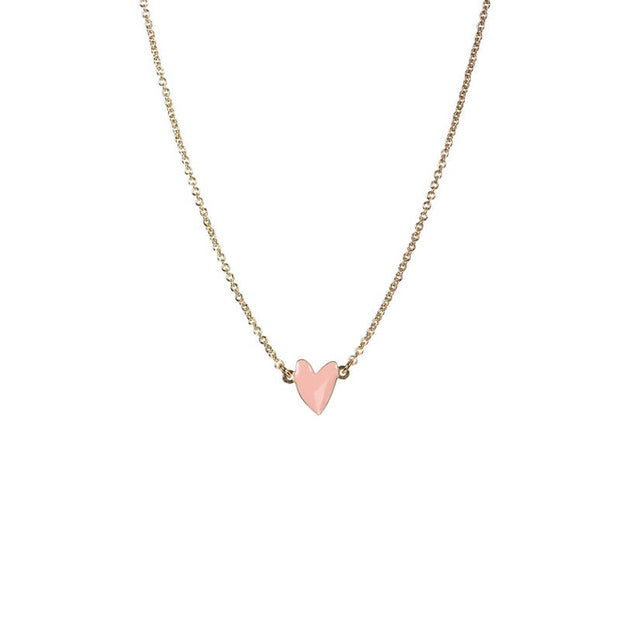 TITLEE PARIS - Heart-shaped Grant necklace - Pink