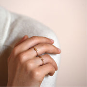 TITLEE - Delicate golden ring Soho 2 - Made in France