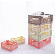 Large storage box - banana - foldable and colourful - recycled material