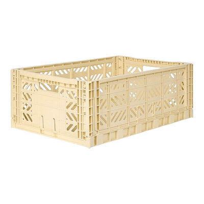 Large storage box - banana - foldable and colourful - recycled material