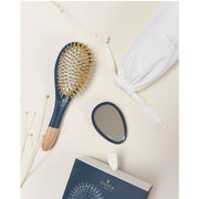 Hair brush and miror - Dark blue