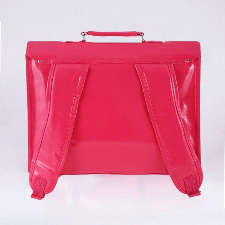 Bakker made with love childrens pink vinyl satchel