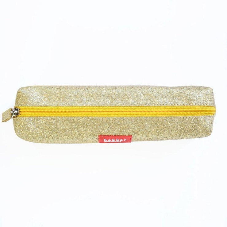 Glitter gold pencil case