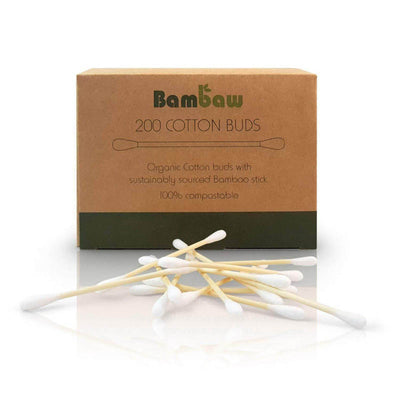 Organic cotton buds with bamboo