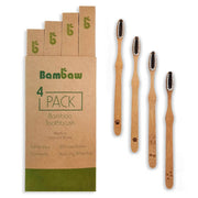 Bamboo toothbrushes with activ charcoal