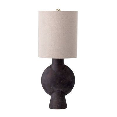 Terracotta table lamp - Dark brown