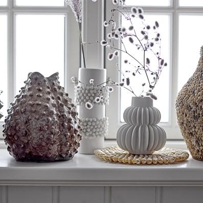 BLOOMINGVILLE - White vase in stoneware