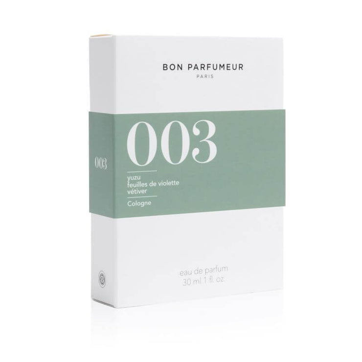 BON PARFUMEUR - mixte fragrance 003 - yuzu, violet leaf & vetiver