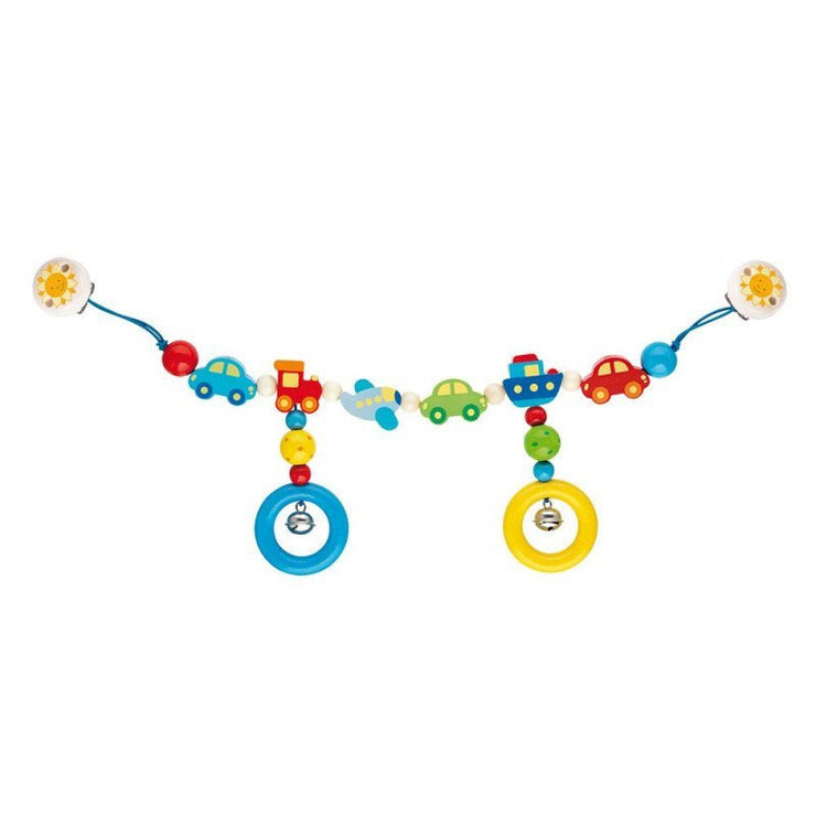 Baby accessories - HEIMESS - Cars wooden pram chain – French Blossom