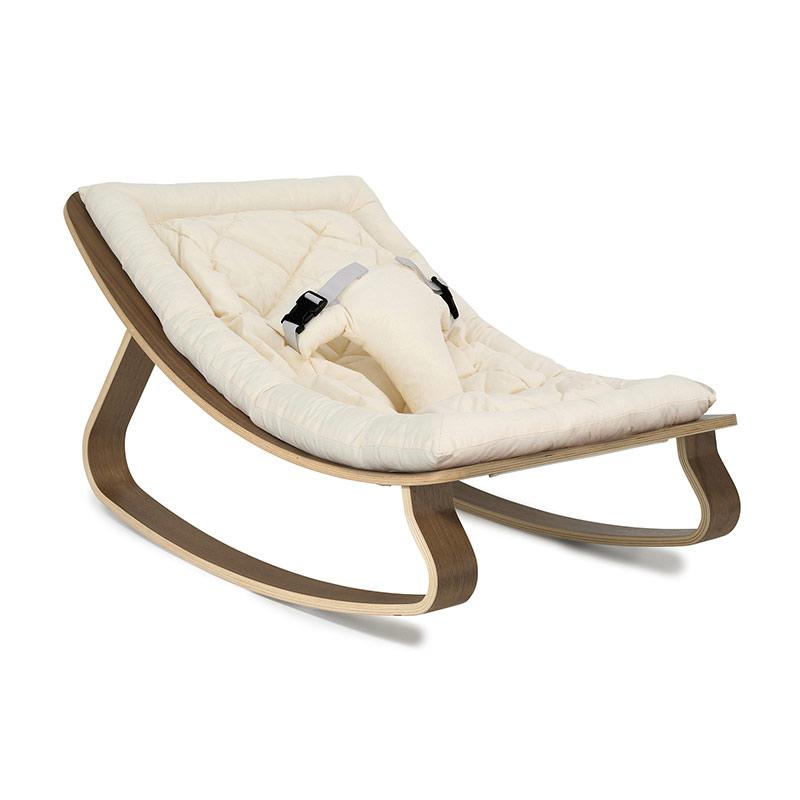 Baby Rocker organic ecru and Walnut Levo - CHARLIE CRANE - Baby