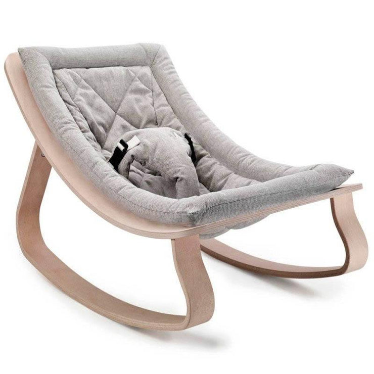 Designer baby nursery furniture, made in France by Charlie Crane, the baby rocker is in colour grey.