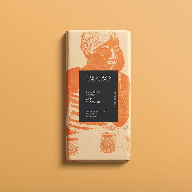 COCO CHOCOLATIER - cold brew coffee chocolate bar - dark chocolate