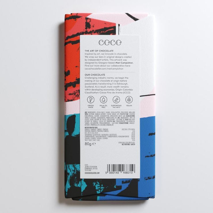 COCO CHOCOLATIER - Isle of skye sea salt chocolate bar - dark chocolate