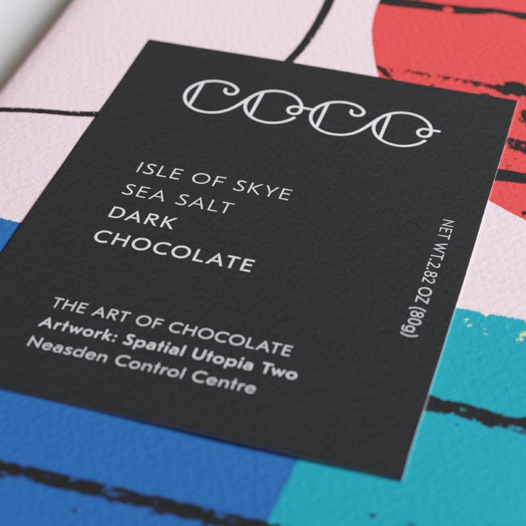 COCO CHOCOLATIER - Isle of skye sea salt chocolate bar - dark chocolate