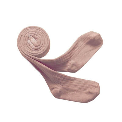 Lovely old pink girls tights designed and made in France by Collegien with Egyptian cotton