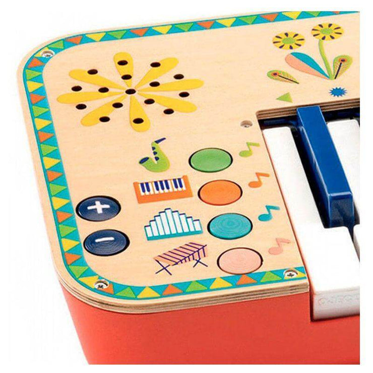 DJECO Wooden synthesiser for kids Musical toys Gift idea