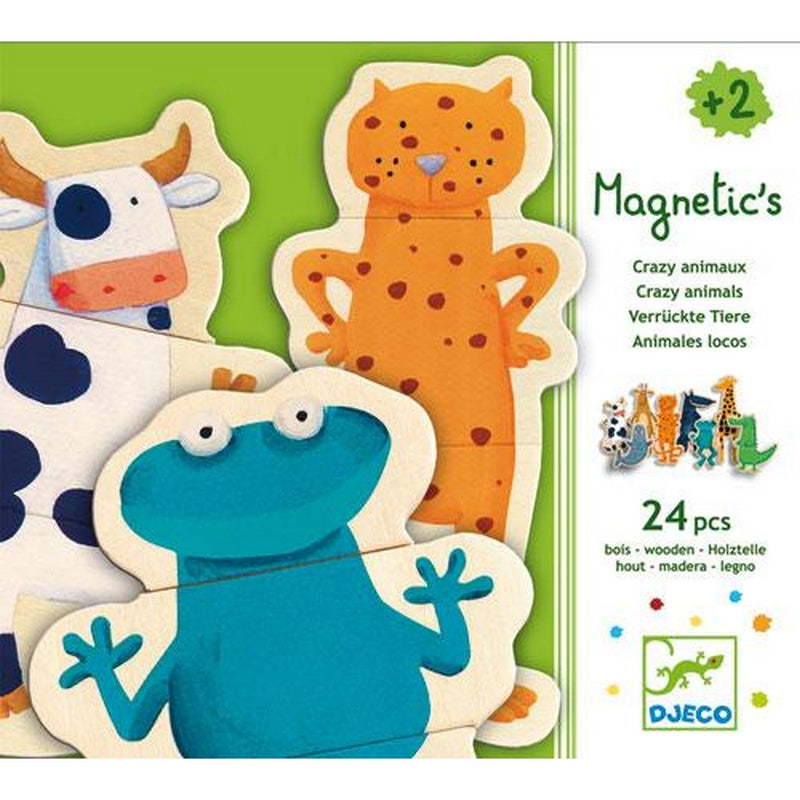 DJECO - Original puzzle Magnetic's crazy - Animals – French Blossom