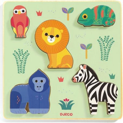 DJECO - Wooden baby puzzle - Emilion