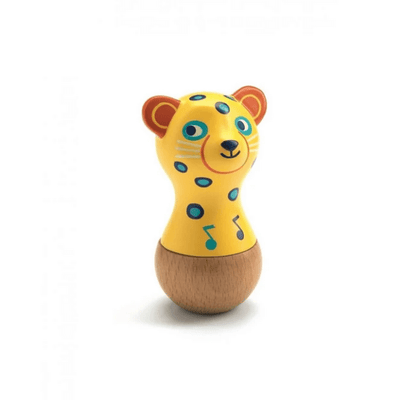 DJECO - Wooden maracas in the shape of a jaguar - Early years toy