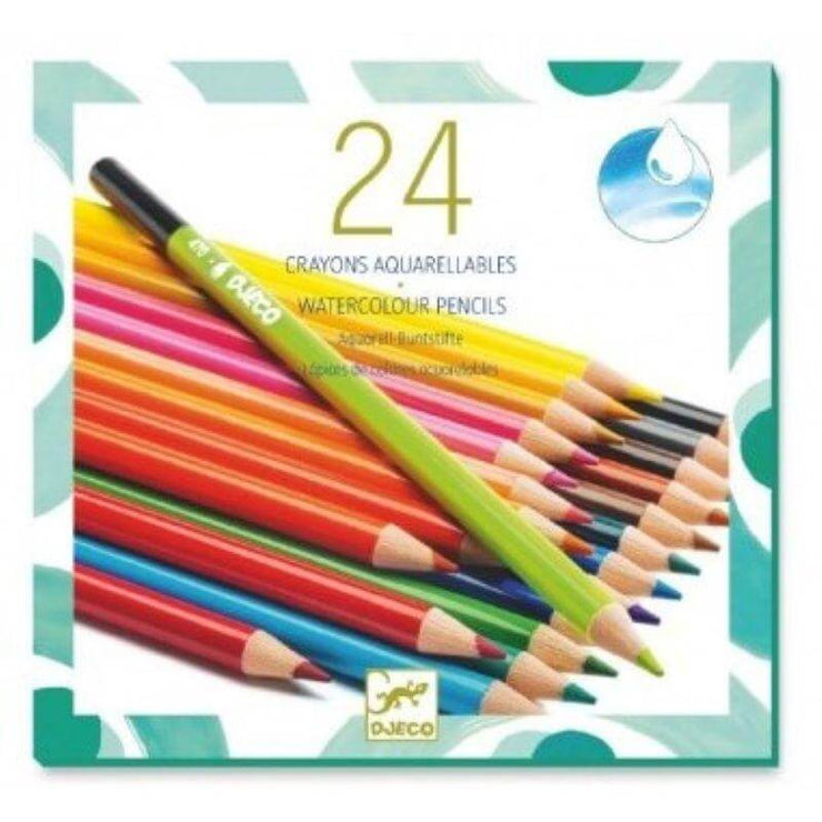 DJECO - Set of 24 watercolour pencils